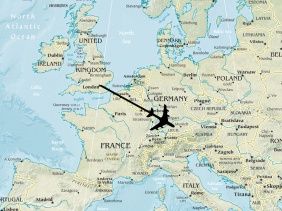 travel from england to germany